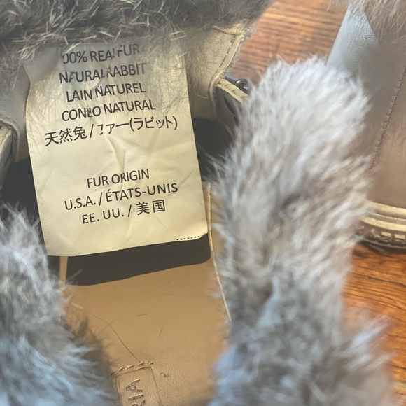 MCBG MaxAzria, rabbit fur boots - Picture 3 of 6